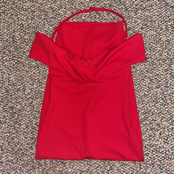 Nookie Athena Off Shoulder Halter Midi Dress XS - Picture 4 of 4